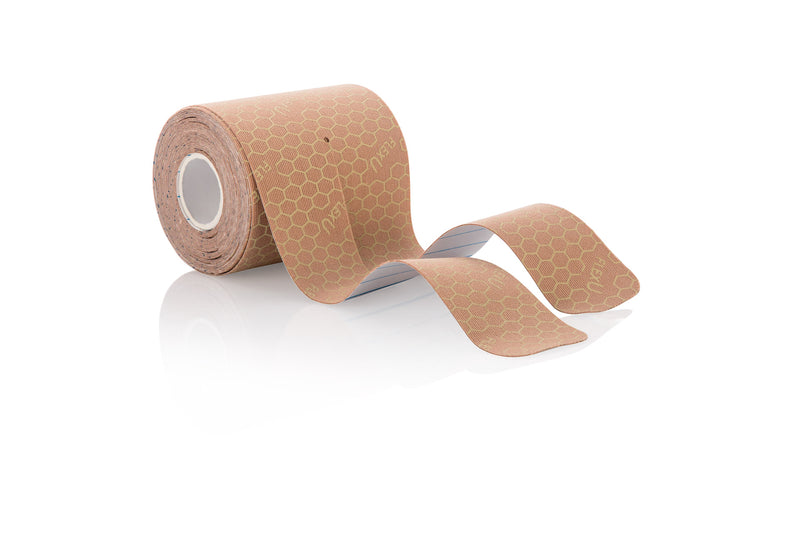 FlexU Kinesiology Tape 2 Rolls Pack Extra Wide Pre-Cut Y-Shape, Beige