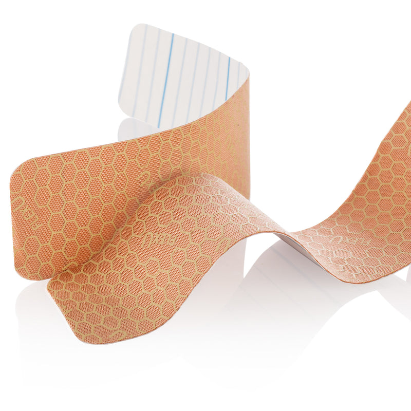 FlexU Kinesiology Tape 3 rolls Pack, (60 Pre-Cut 10” strips), Beige