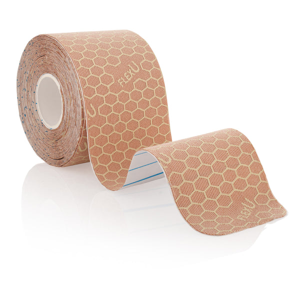 FlexU Kinesiology Tape 1 Roll 16.4 feet Un-Cut, Beige